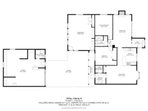 Floor plan of home