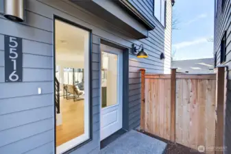 Fully fenced yard for your furry creatures