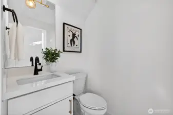 Main floor half bath