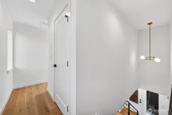 Washer Dryer at top of stairs