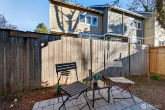Private patio