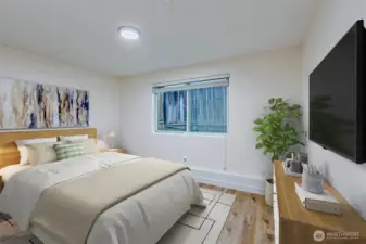 All bedrooms are well sized! *this photo has been virtually staged*