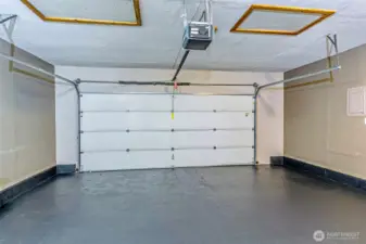 Garage is super clean and ready for you!