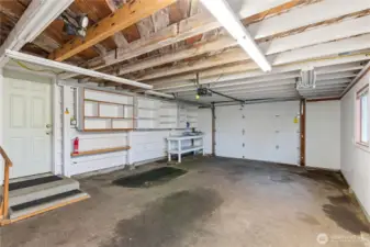 Shown here is the second attached garage, offering more storage, parking, and hobby space.