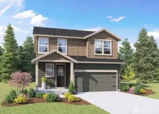 Rendering of actual elevation, colors may vary.