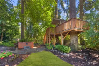 Lush Landscaping and Flagstone - Jacuzzi Conveys