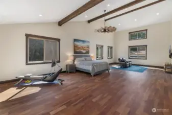 Slip into a dreamy master suite with all the luxury and nature.