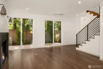 Site Finished Oak Hardwood Flooring Throughout
