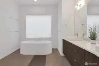 Designer bathtub to relax and soak in