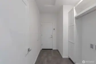 Utility room with additional cabinets