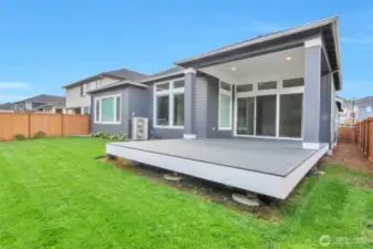 Yard has an automatic sprinkler system