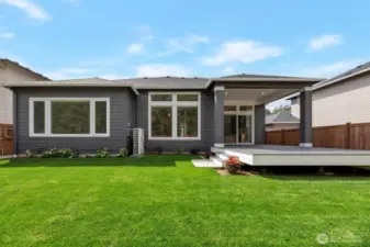 Back view of home
