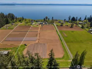 Looking from west to east at Puget Sound towards Edmonds