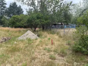 Stake showing lot line