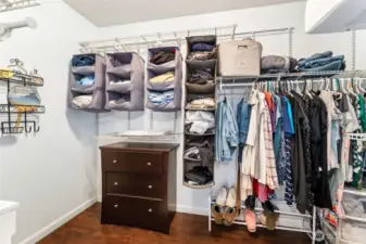 Large primary closet