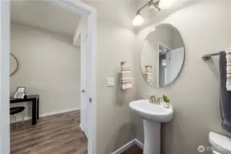 1/2 bath for guest.