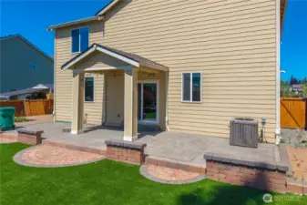 Added touches to enhance the beauty and character of the back patio.