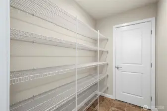 Large pantry.