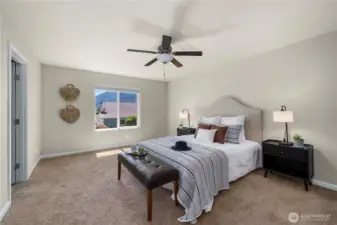 Large primary suite.