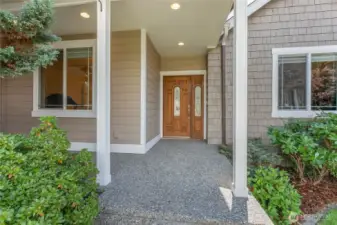 covered porch to protect from weather