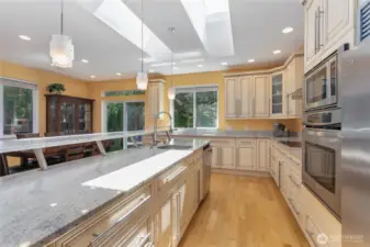 Custom cabinetry granite counters