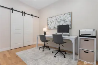 guest bedroom on the main level or use as an office