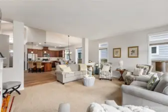 The open concept floor plan is perfect for every day living or entertaining.