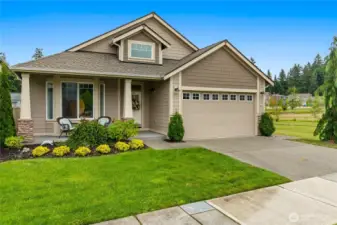 Quaint covered front porch. Next to open space. A/C &  thousands of dollars in upgrades.