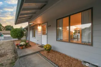 Front Door, Covered Entry
