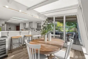 Access to patio off dining room