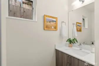 Main floor powder room