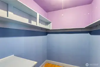 Colorful bonus nook ready for your wardrobe, workstation, or wildly creative studio vibes.