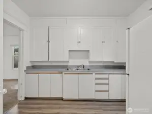 Light and bright units with large windows, and original wood millwork.