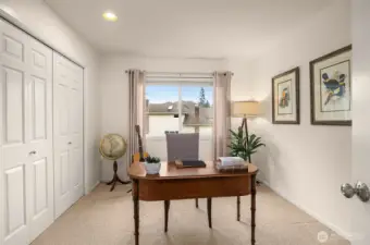 Office with storage closet