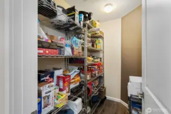 More storage with a huge walk in pantry