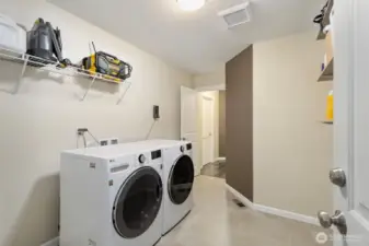 Newer washer/dryer stay with the house. Huge laundry room!