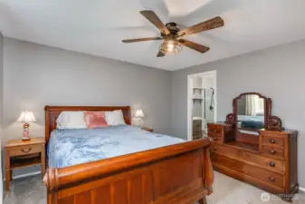 Primary bedroom on the main floor