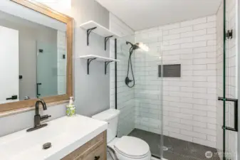 Primary bathroom on the main floor