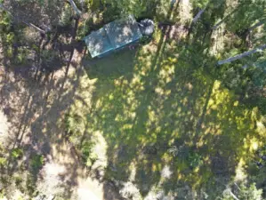 Looking down at the upper homesite.