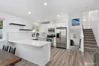 Kitchen and dining room