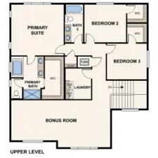 Marketing rendering of floor plan - may vary per location