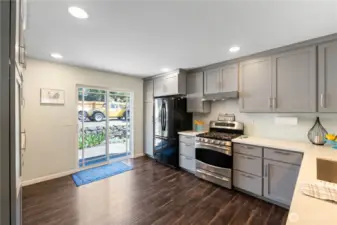 Updated kitchen with SS appliances