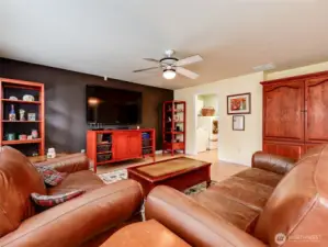 Family room perfect for entertaining.
