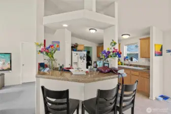 Eat-in kitchen counter in 2nd home