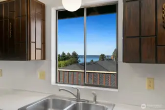 Watch ferries go to and fro from your kitchen window.