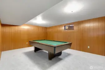4th bedroom is very large (and may be non-conforming)  The standard 8' long pool table looks small in this room.  There is a large closet not seen in the picture - reference floor plans.