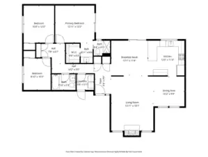 Floor plan with dimensions