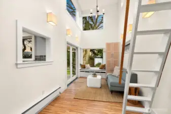 Bonus sunroom addition off of the dining room. This room is drenched in natural light and a perfect office, playroom or studio