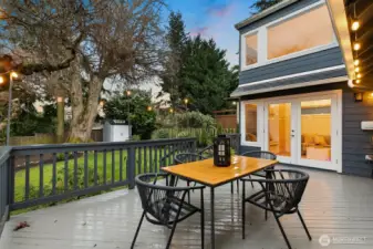 The backyard is truly the jewel of this 6000+ sq foot lot.