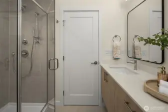 Primary suite 3/4 bath.